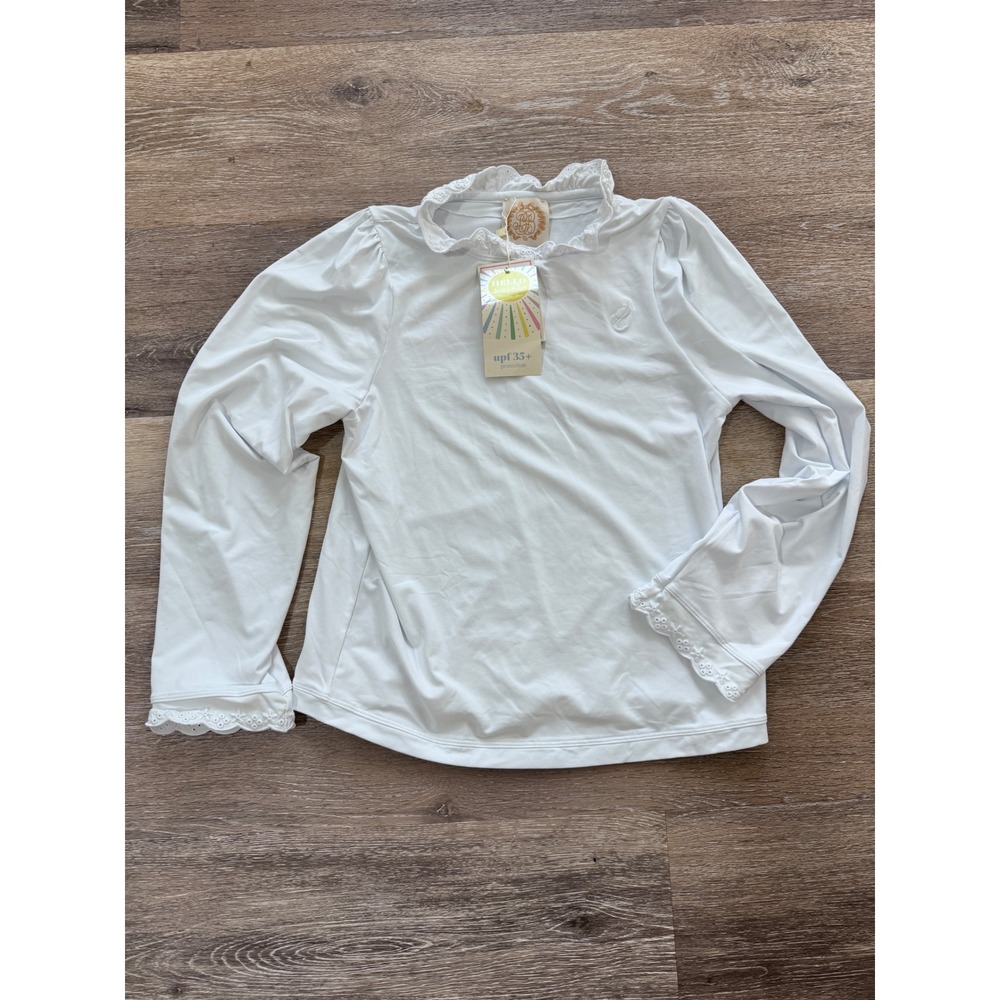 The Beaufort Bonnet Company Kids White Long-Sleeve Rashguard
